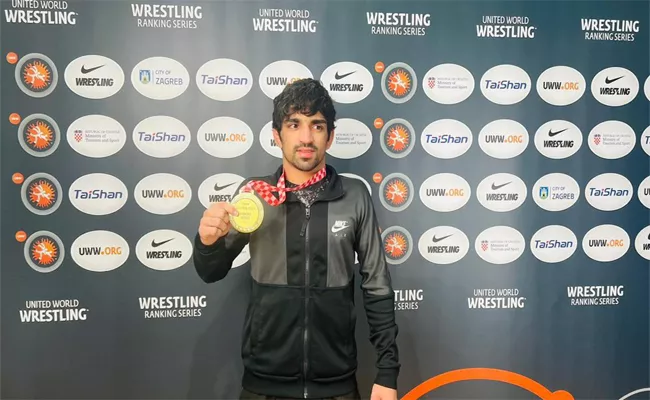 Zagreb Open Wrestling: Aman Sehrawat Wins Gold In 57 KG - Sakshi