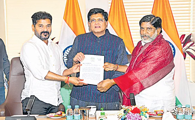 CM Revanth Reddy Request for Piyush Goyal - Sakshi