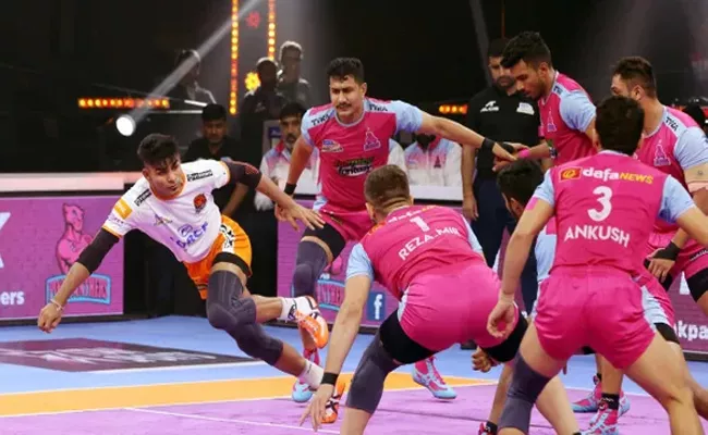 Pro Kabaddi League 2023 24: Jaipur Pink Panthers Snap Puneri Paltan - Sakshi