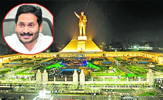 cm ys jagan key comments over ambedkar statue in ap - Sakshi