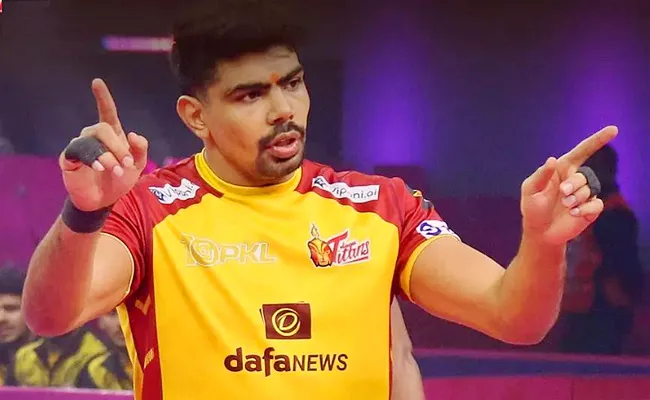 Telugu Titans Bengaluru Bulls Pro Kabaddi League match At Gachibowli Indoor - Sakshi