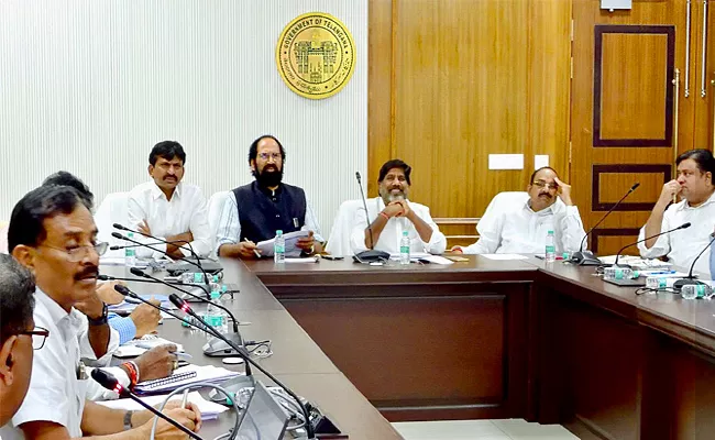 Ministers Uttam Kumar Batti Review Meeting On Sita Rama Project - Sakshi