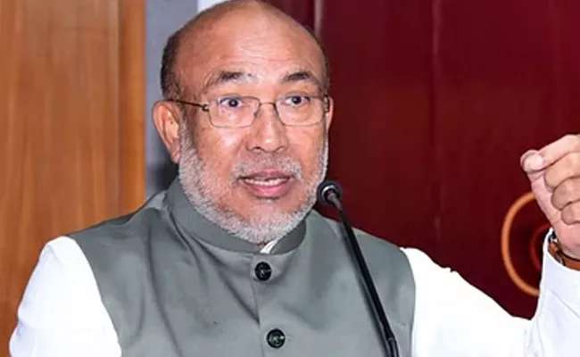 Foreign Mercenaries Involved In Manipur Attacks CM N Biren Singh - Sakshi