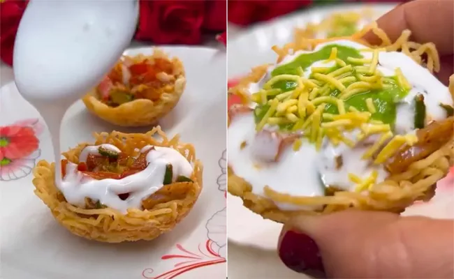 Viral Video: Maggi Katori Chaat Recipe - Sakshi