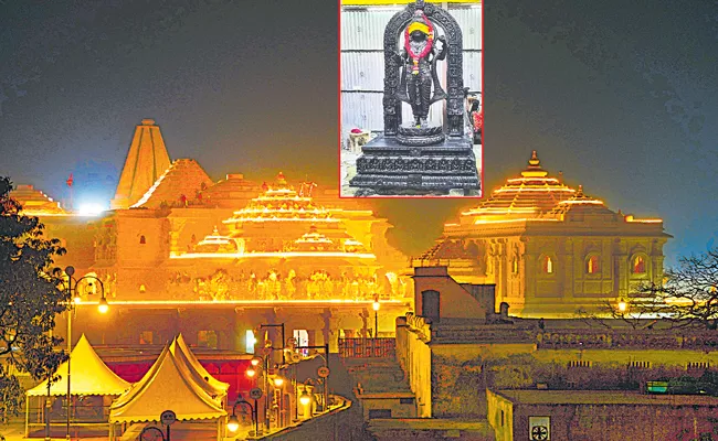 Ayodhya Ram Mandir: Ram Lalla Inside The Sanctum Sanctorum Of Ram Temple In Ayodhya - Sakshi