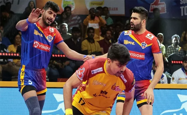 Telugu Titans Beat UP Yoddhas 49-32  - Sakshi