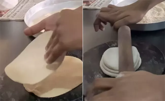 Viral Video: This Way Roll Five Rotis Simultaneously - Sakshi