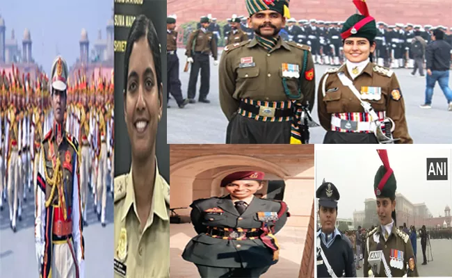 Women Power On Full Display At Republic Day Kartavya Path - Sakshi