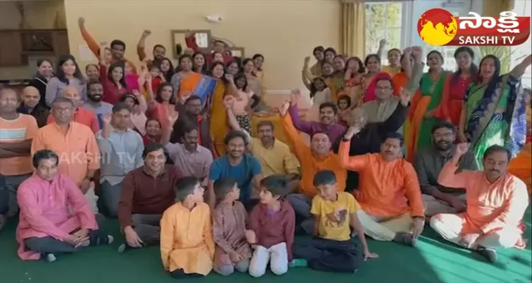 Ayodhya Pranapratista Celebrations By Center Point Community In New Jersey