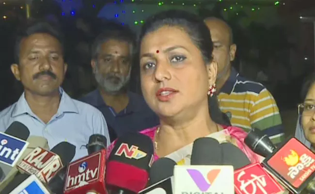 Minister Roja Strong Counter To Sharmila - Sakshi