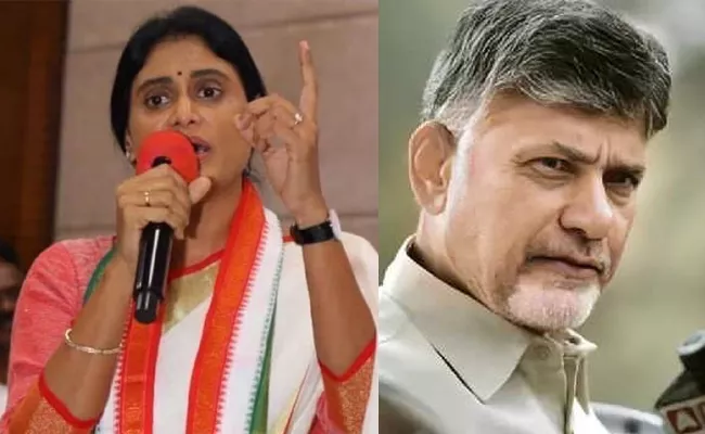 Sharmila also lies with Babus script - Sakshi