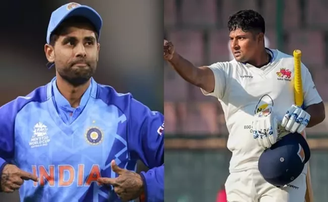 SKY Reacts To Sarfaraz Khans Maiden India Call-Up vs ENG - Sakshi