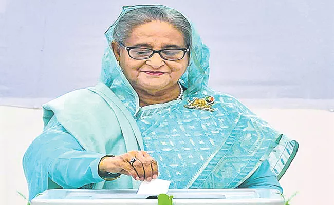 Bangladesh PM Sheikh Hasina Secures 5th Term As Awami League Wins - Sakshi