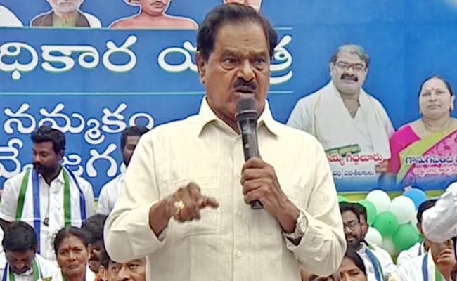 Ap Deputy Cm Narayana Swamy Comments At Budvel Ysrcp Bus Yatra - Sakshi