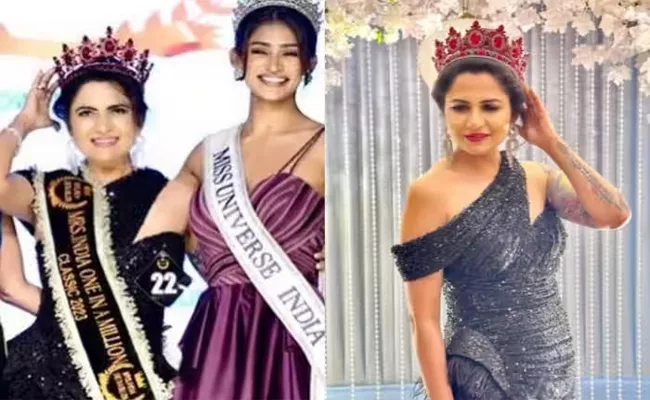 55 Year Old Rupika Grover Wins Mrs India One In A Million 2023 - Sakshi