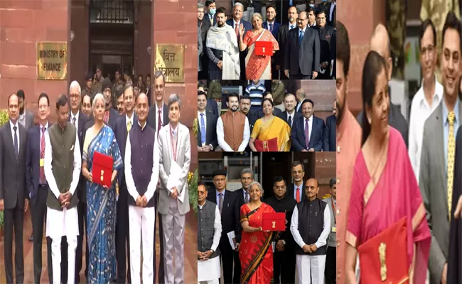 What Nirmala Sitharaman Wore On Budget Days 2019 To 2024 - Sakshi