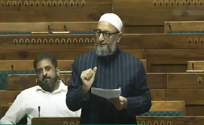 AIMIM Chief Asaduddin Owaisi Speaks On Ram Mandir In Lok Sabha - Sakshi