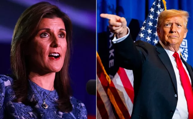 Nikki Haley Hits Back As Trump Mocks Her Husband - Sakshi