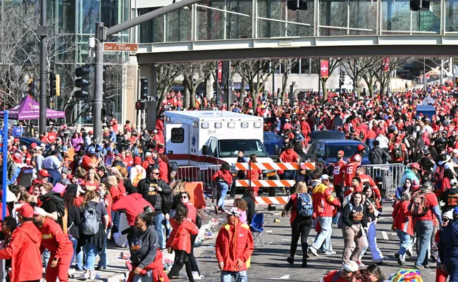 Kansas City Super Bowl parade Shooting Updates - Sakshi