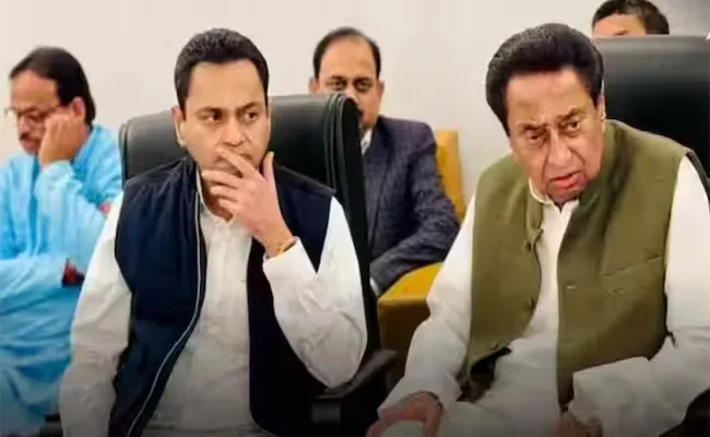 Congress Leader Kamal Nath and Nakul Nath May Join BJP Today - Sakshi