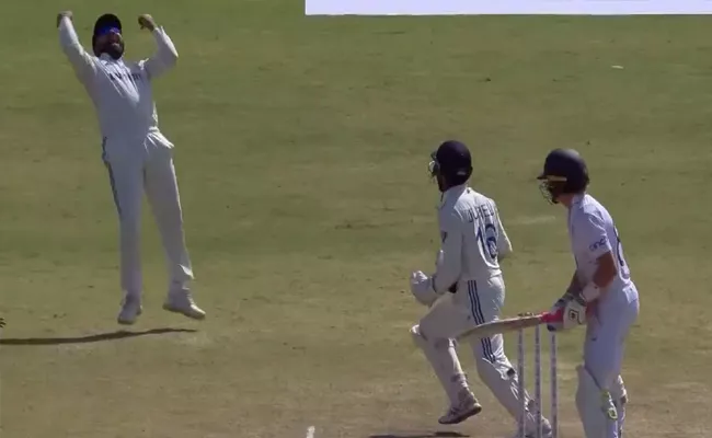 Rohit Sharmas Stunning Slip Catch Helps Jadeja Get Rid Of Ollie Pope - Sakshi