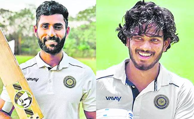 Hyderabad team has a first innings lead of 46 runs - Sakshi