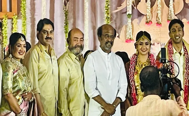 Super Star Rajinikanth Attended For Vijay Kumar grand Daughter wedding - Sakshi