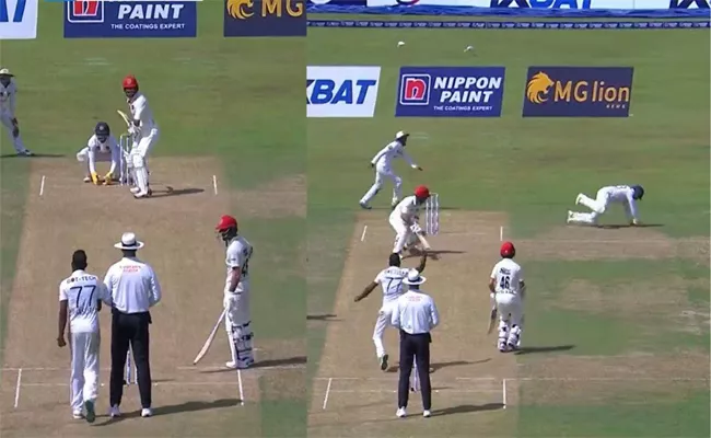 SL VS AFG: Sadeera Samarawickrama Takes Stunning Catch To Dismiss Rahmat Shah - Sakshi