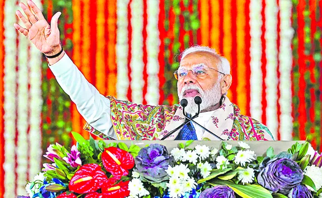 Article 370 was biggest hurdle in development of Jammu and Kashmir says PM Modi - Sakshi