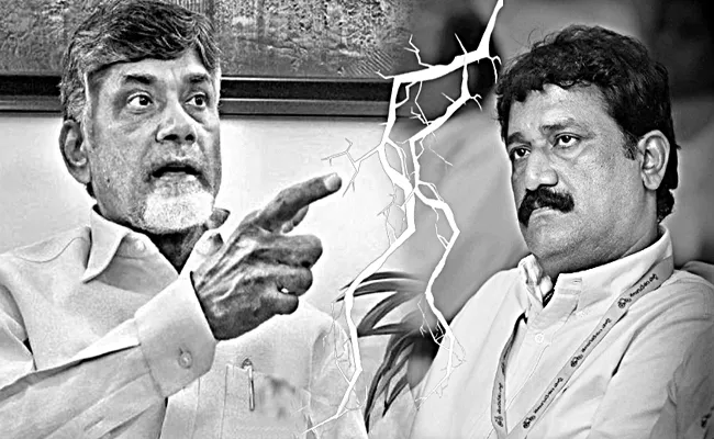 Chandrababu Fires On TDP Leader Ganta Srinivasa Rao - Sakshi