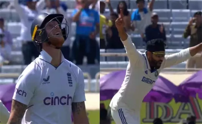 Jadeja Outsmarts Ben Stokes As England Fumble In 1st Session - Sakshi