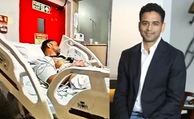 Zerodha Nithin Kamath suffered mild stroke 6 weeks ago shares hospital pic - Sakshi