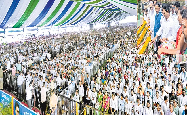 CM YS Jagan released Krishna water At Kuppam - Sakshi