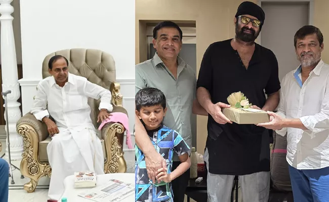 Actor Ashish Reddy Wedding Invitation For Kcr And Prabhas - Sakshi