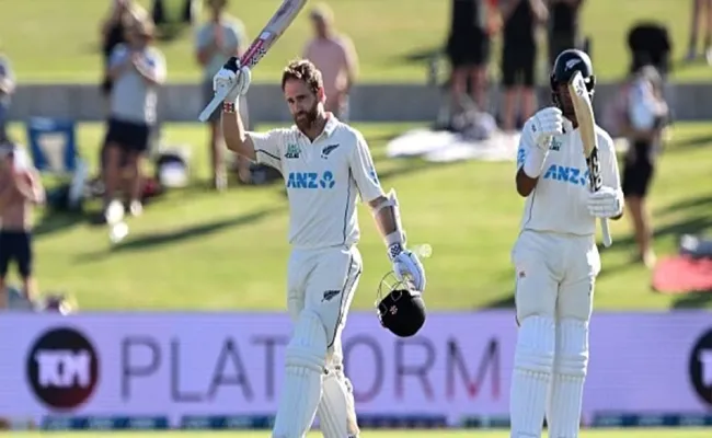 New Zealand dominate opening day with Rachin Ravindra,kane centuries - Sakshi