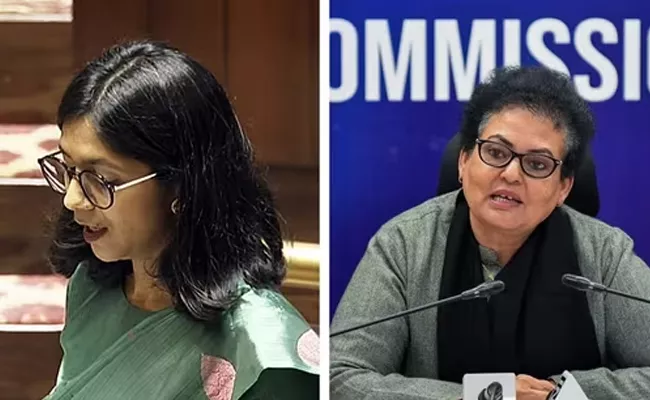 Social Media War Between Swathi Maliwal And Ncw Chief Rekha - Sakshi