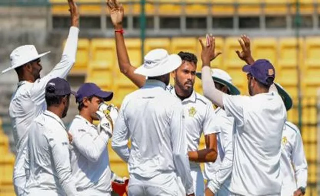 Services defeat Haryana to claim the first 1-run win in Ranji Trophy history - Sakshi