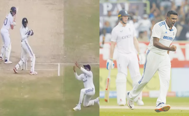 Ind vs Eng 2nd Test Vizag Rohit Sharma Sharp Catch To Dismiss Ollie Pope - Sakshi