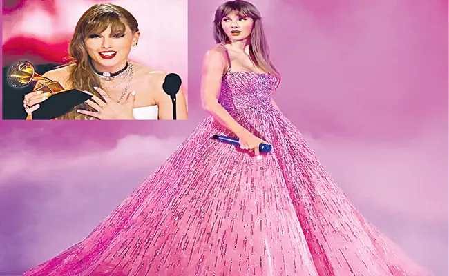 Grammy Awards 2024: Taylor Swift makes Grammys history with fourth Album of the Year win - Sakshi