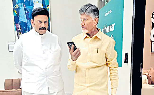 Chandrababu with top BJP leaders on seat distribution - Sakshi