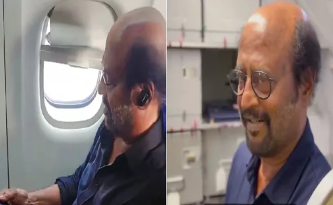 Super Star Rajinikanth Flies Economy On IndiGo Flight - Sakshi