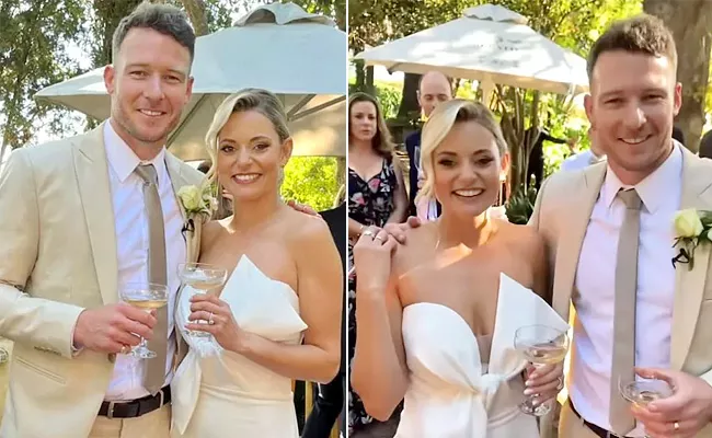 David Miller gets married to his girlfriend Camilla Harris - Sakshi