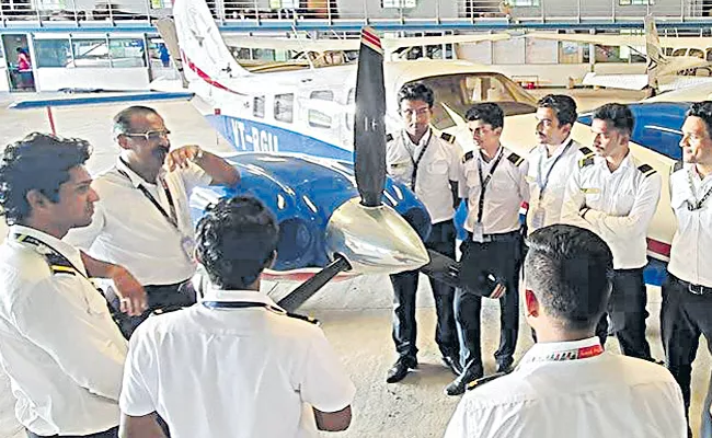 Orient Flights Pilot Training Center in Kurnool - Sakshi