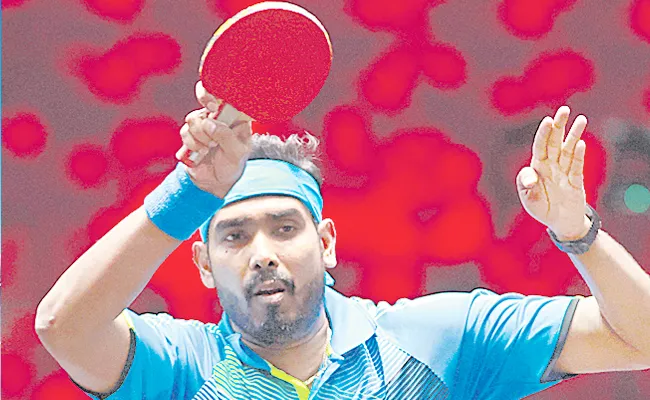 Singapore: TT Player Sharath Kamal Dream Run Ends In Quarter Finals - Sakshi