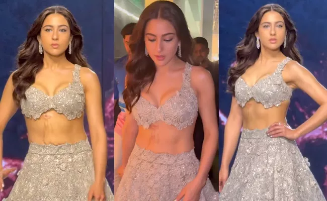 Sara Ali Khan Did Not Hide Her Burn Marks while Walking the Ramp Walk - Sakshi