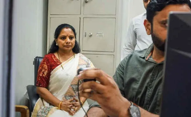 BRS MLC Kavitha In Second Day ED Custody Live Updates - Sakshi