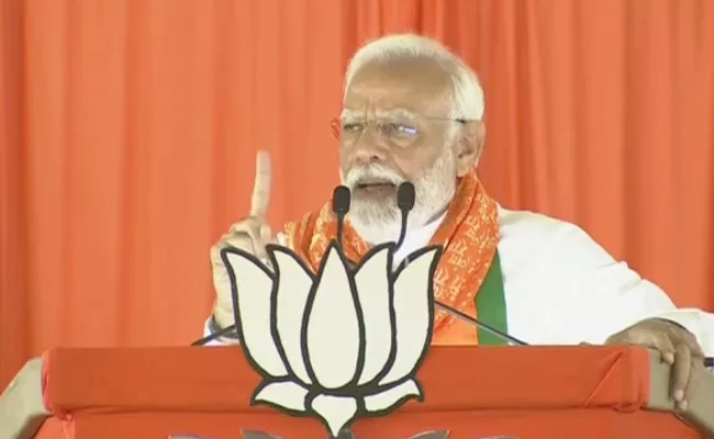 PM Narendra Modi Full Speech In Jagtial BJP Sabha - Sakshi