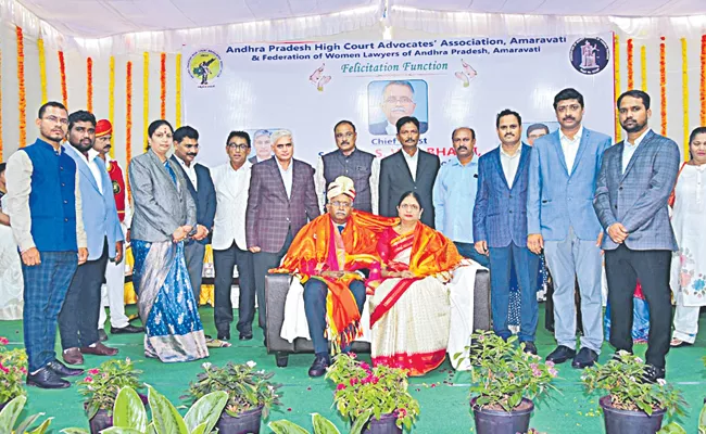 Supreme Court Judge Justice Bhatti at the honor program at the High Court - Sakshi