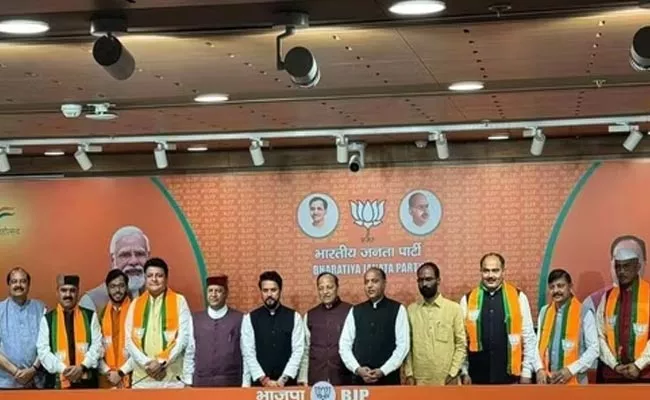 BJP fields Six rebel Congress MLAs Himachal Pradesh assembly polls - Sakshi