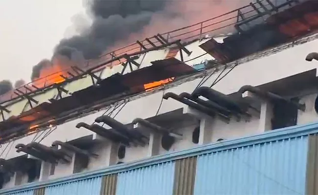 fire accident at katedan biscuit factory rangareddy - Sakshi